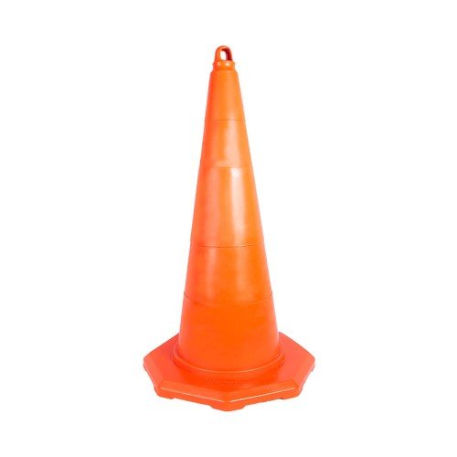 75 cm Kırılmaz Trafik Konisi 2,4 Kg (Reflektifsiz)
