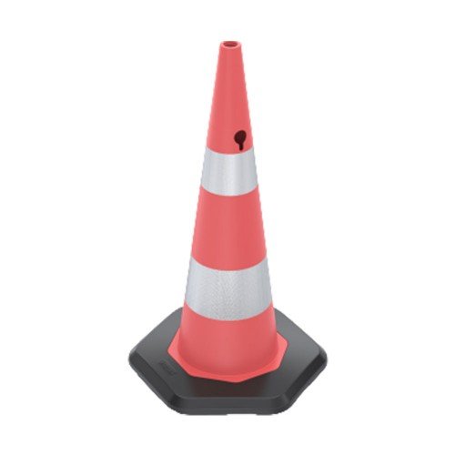 900mm Pvc Trafik Konisi - Pvc Ağırlıklı Çift Reflektifli