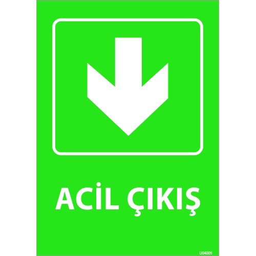 Acil Çıkış Levhası 25x35 cm