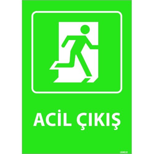 Acil Çıkış Levhası 25x35 cm
