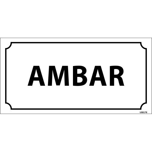Ambar Levhası 12x24 cm
