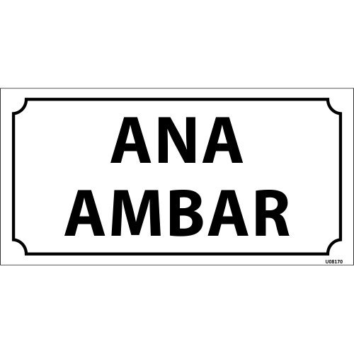 Ana Ambar Levhası 12x24 cm