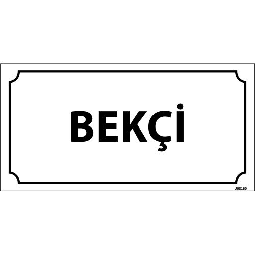 Bekçi Levhası 12x24 cm