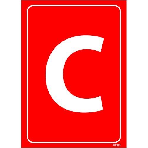 C Levhası 25x35 cm