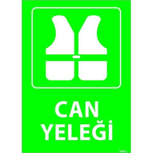 Can Yeleği Levhası 25x35 cm