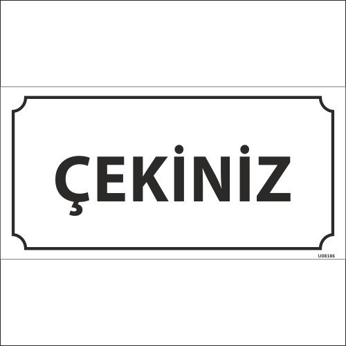 Çekiniz Levhası 12x24 cm