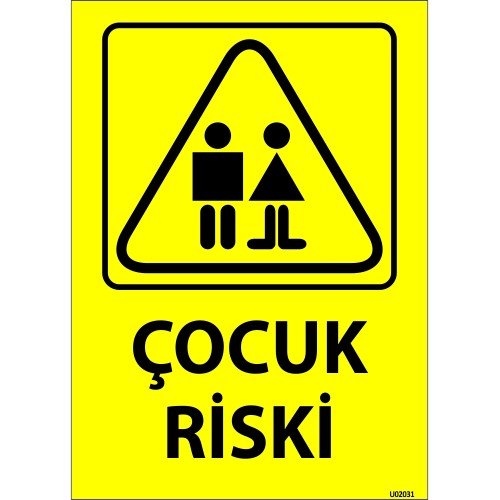 Çocuk Riski Levhası 25x35 cm