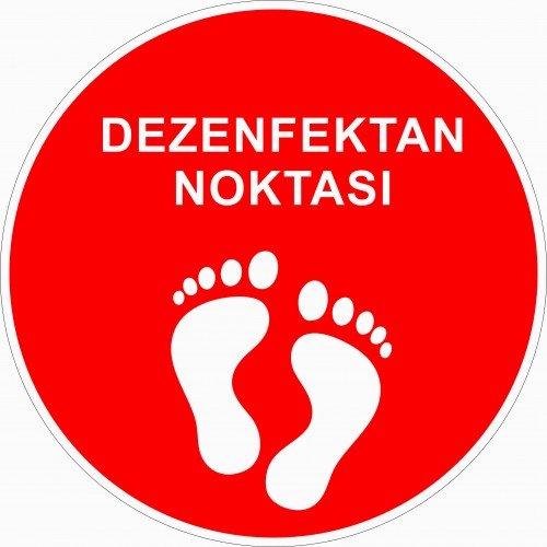 Dezenfektan Noktası Levhası 25x35 cm
