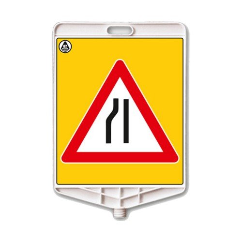 Dikdörtgen Uyari Levhasi (Soldan Daralan Yol)