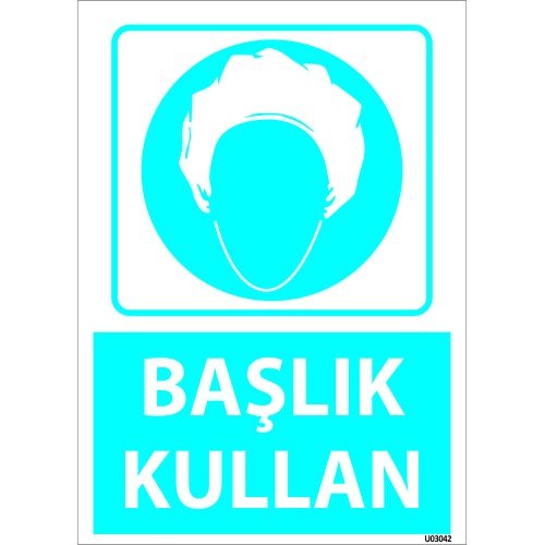 Dikkat Başlık Kullan Levhası 25x35 cm