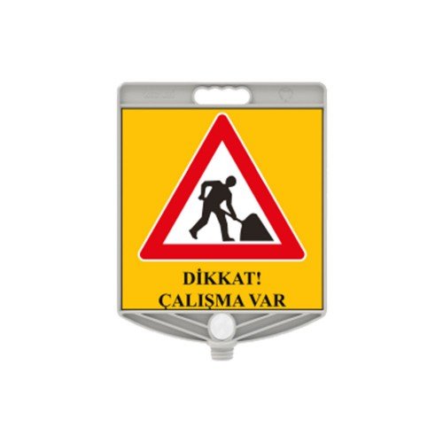 Dikkat Çalışma Var Kare Levha 300x300 mm