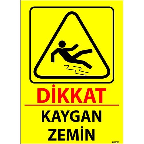 Dikkat Kaygan Zemin Levhası 25x35 cm