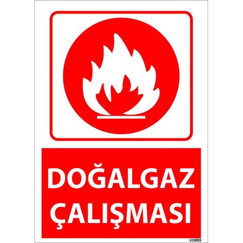 Doğalgaz Çalışması Levhası 25x35 cm