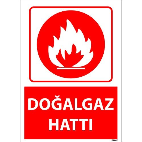 Doğalgaz Hattı Levhası 25x35 cm