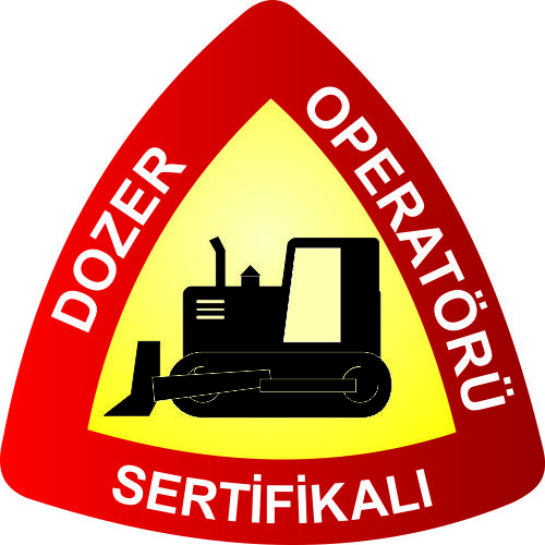 Dozer Operatörü Sertifikalı Levhası 25x35 cm