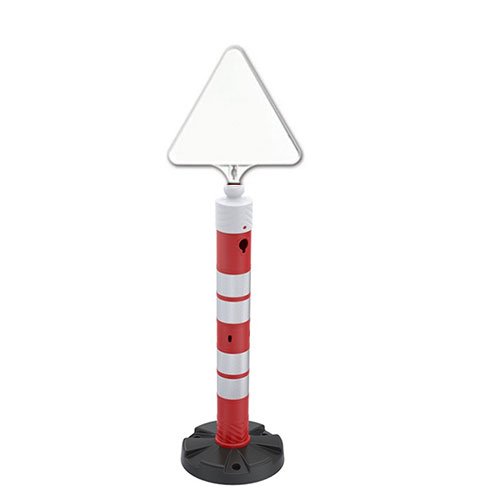 Dubalı Uyarı Dikme 110 MM Reflektifli + Üçgen Tabela