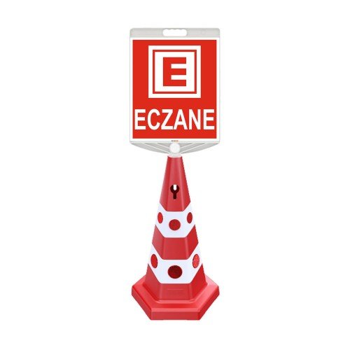 Eczane Park Dubası (Kedi Gözlü Koni + Baskılı Dikdörtgen Tabela)