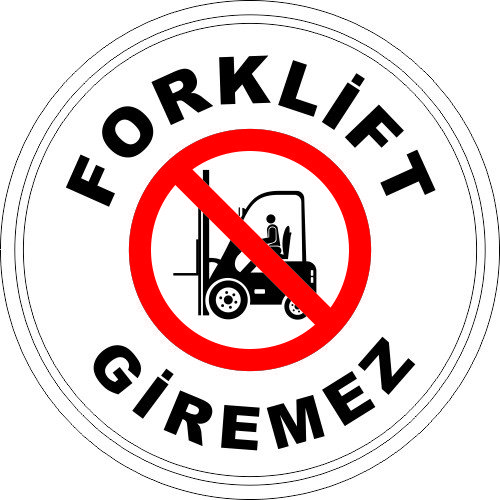Forklift Giremez Levhası 25x35 cm