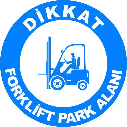 Forklift  Park Alanı Levhası 25x35 cm