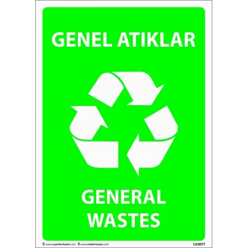 Genel Atıklar Levhası 25x35 cm