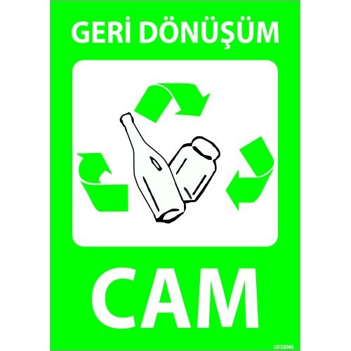 Geri Dönüşüm Cam Levhası 25x35 cm
