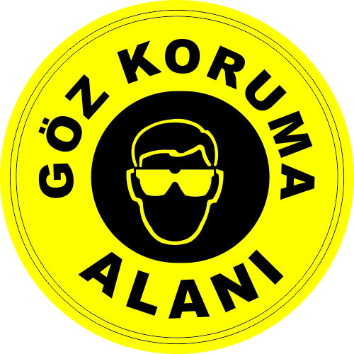 Göz Koruma Alanı Levhası 25x35 cm