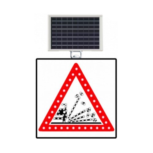Güneş Enerjili (Solar) Ledli Gevşek Zeminli Yol Levhası 60x60 cm
