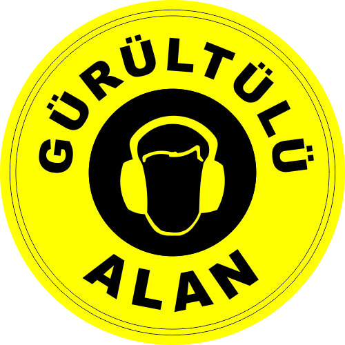 Gürültülü Alan Levhası 25x35 cm