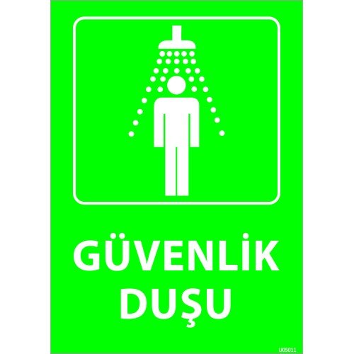 Güvenlik Duşu Levhası 25x35 cm