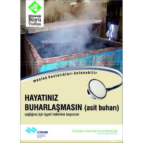 Hayatınız Buharlaşmasın(Asit Buharı) Levhası 25x35 cm