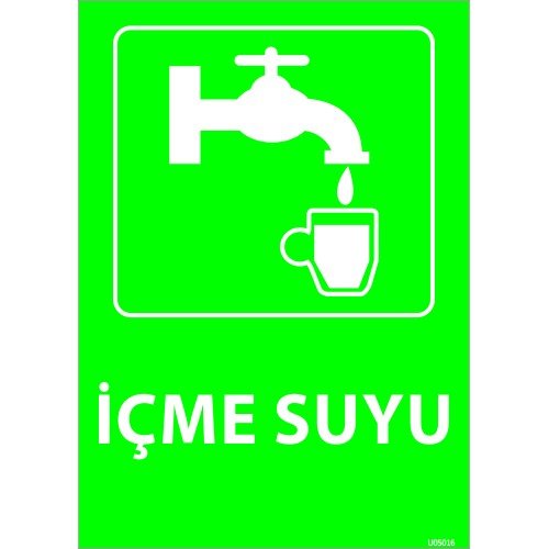 İçme Suyu Levhası 25x35 cm