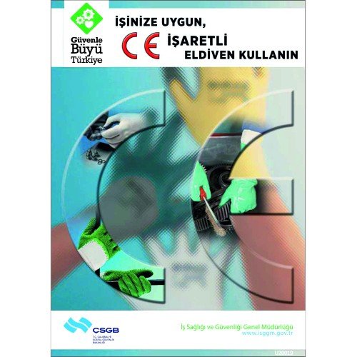 İşinize Uygun, İşaretli Eldiven Kullanın Levhası 25x35 cm