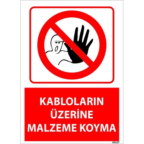 Kabloların Üzerine Malzeme Koyma Levhası 25x35 cm