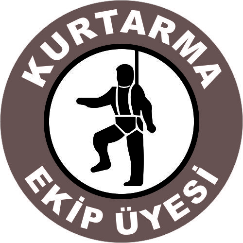 Kurtarma Ekip Üyesi Levhası 25x35 cm