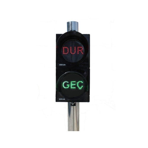 200 mm LED’li Dur / Geç Standart Siyah Sinyalizasyon