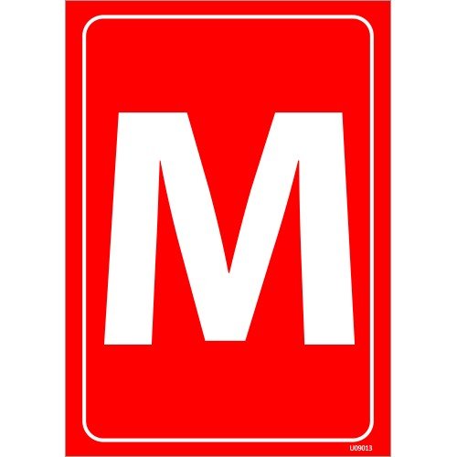 M Levhası 25x35 cm