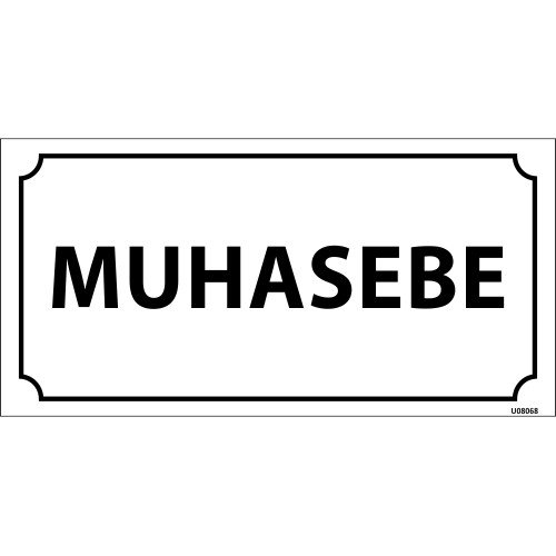 Muhasebe Levhası 12x24 cm