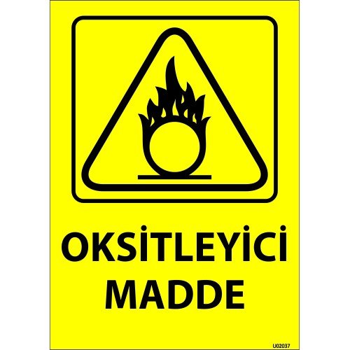 Oksitleyici Madde Levhası 25x35 cm