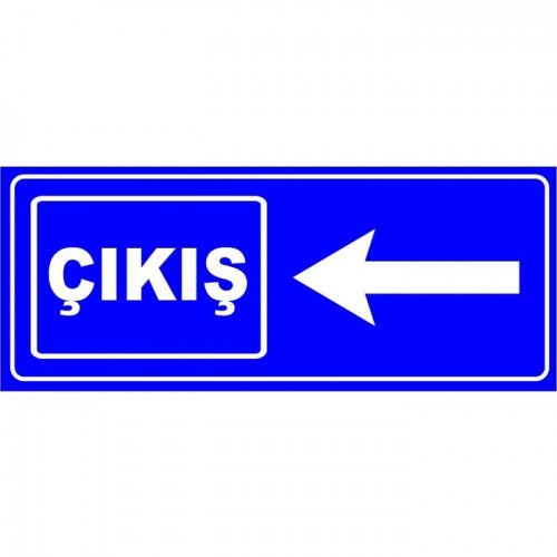 Otopark Yönlendirme Çıkış Levhası (Sol)