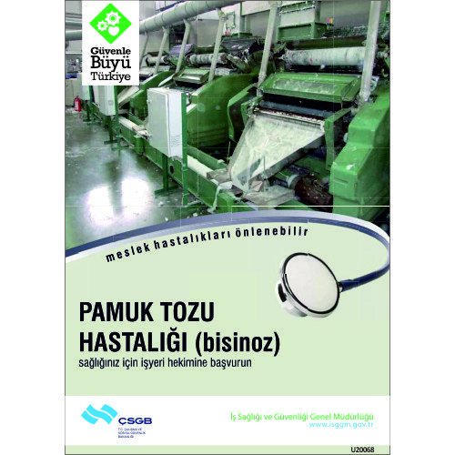 Pamuk Tozu Hastalığı Levhası 25x35 cm
