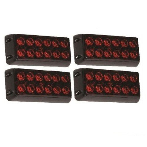 Panjur İkaz Lambası 12 Ledli Kırmızı (4 Adet)