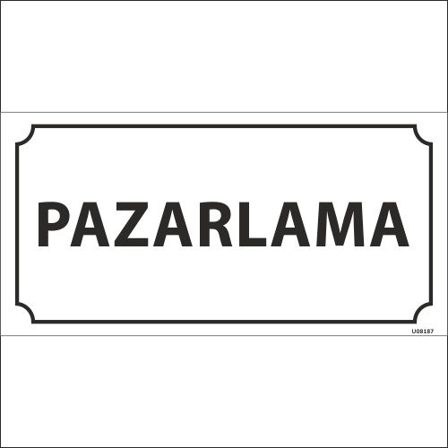 Pazarlama Levhası 12x24 cm