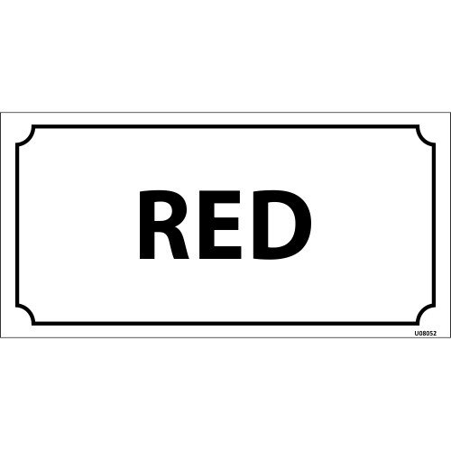 Red Levhası 12x24 cm