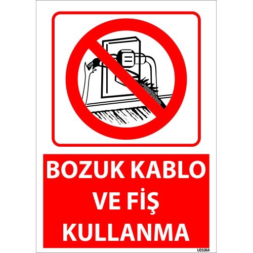 Şaltere Dokunmak Yasaktır Uyarı Levhası 25x35 cm