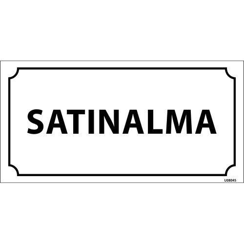 Satın Alma Levhası 12x24cm