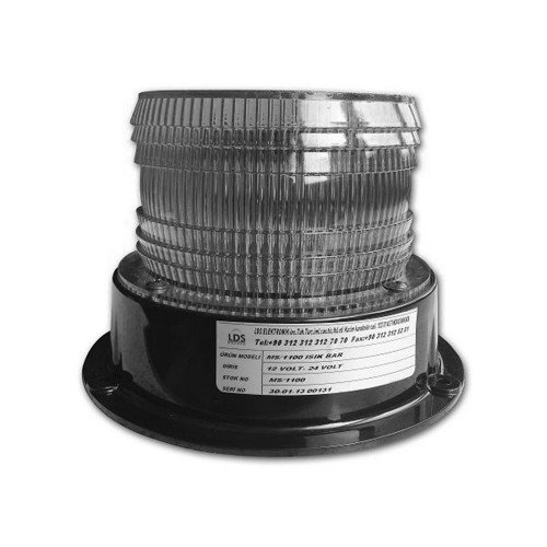 Silindirik İkaz Lambası Orta Boy 6 Adet Power Ledli  (Beyaz)