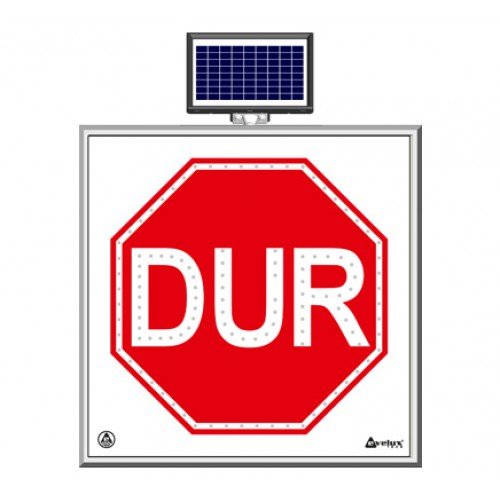 Solar Ledli Yol Bakim Levhasi(100X100Cm) Dur