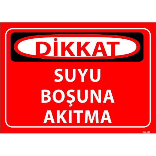 Suyu Boşuna Akıtma Levhası 25x35 cm