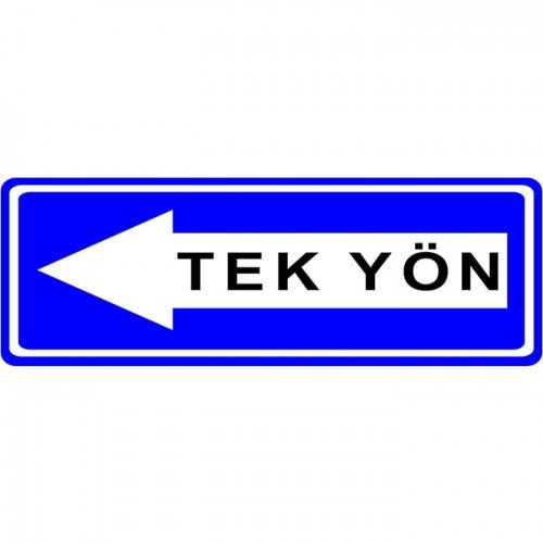 Tek Yönlü Yol Sağa Trafik Levhası Bilgi Tabelası (B-16B)