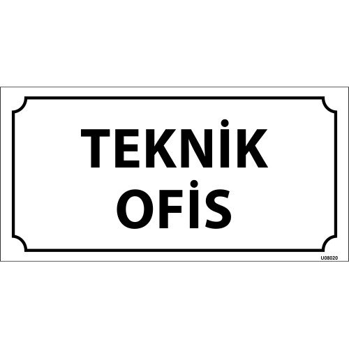 Teknik Ofis Levhası 12x24 cm